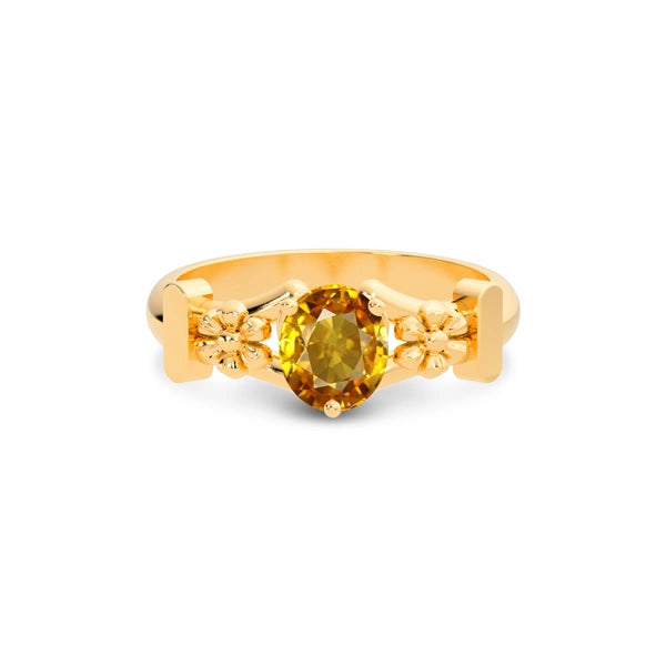 Yellow Sapphire Panchdhatu Ring R18