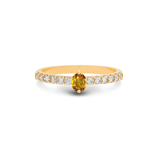 Yellow Sapphire Panchdhatu Ring R20
