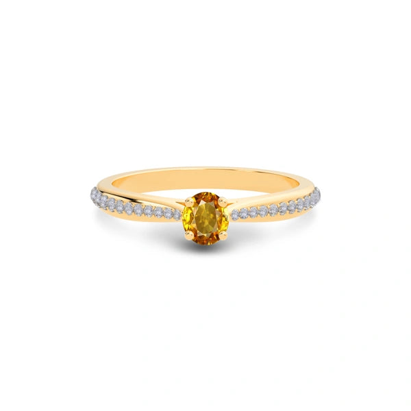 Yellow Sapphire Panchdhatu Ring R25