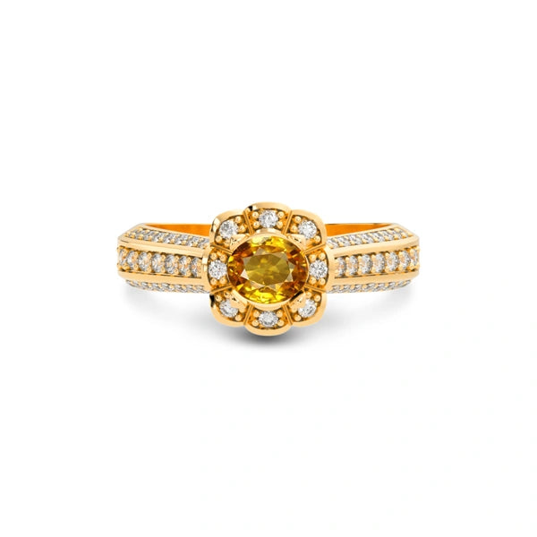 Yellow Sapphire Panchdhatu Ring R30