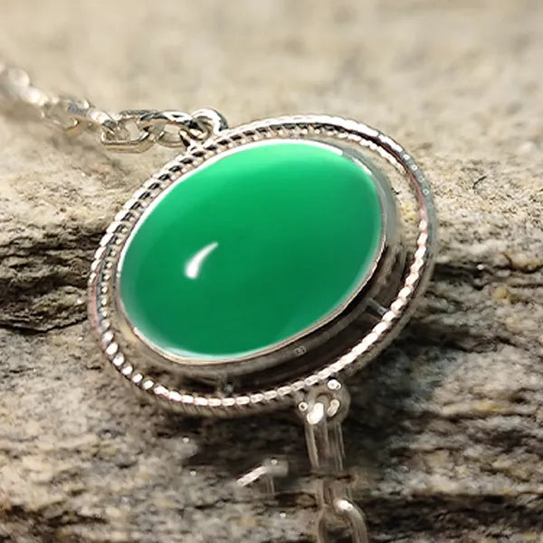 Jade Silver Rakhi - RK-2JD