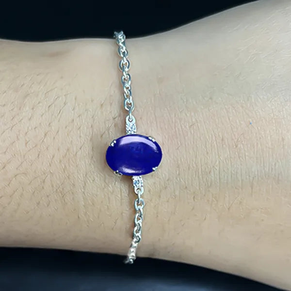 Lapis Lazuli Silver Rakhi - RK-1LZ