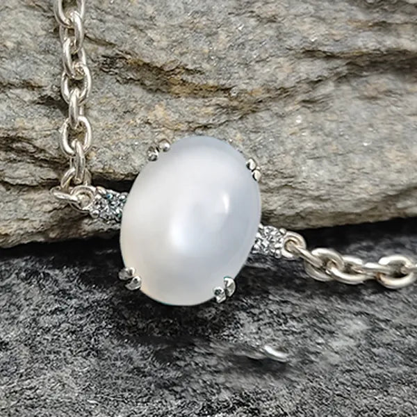 Moonstone Silver Rakhi - RK-1MS