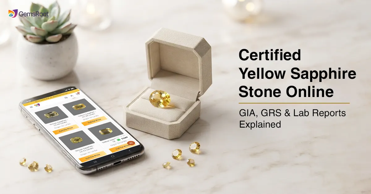 Certified Yellow Sapphire Stone Online