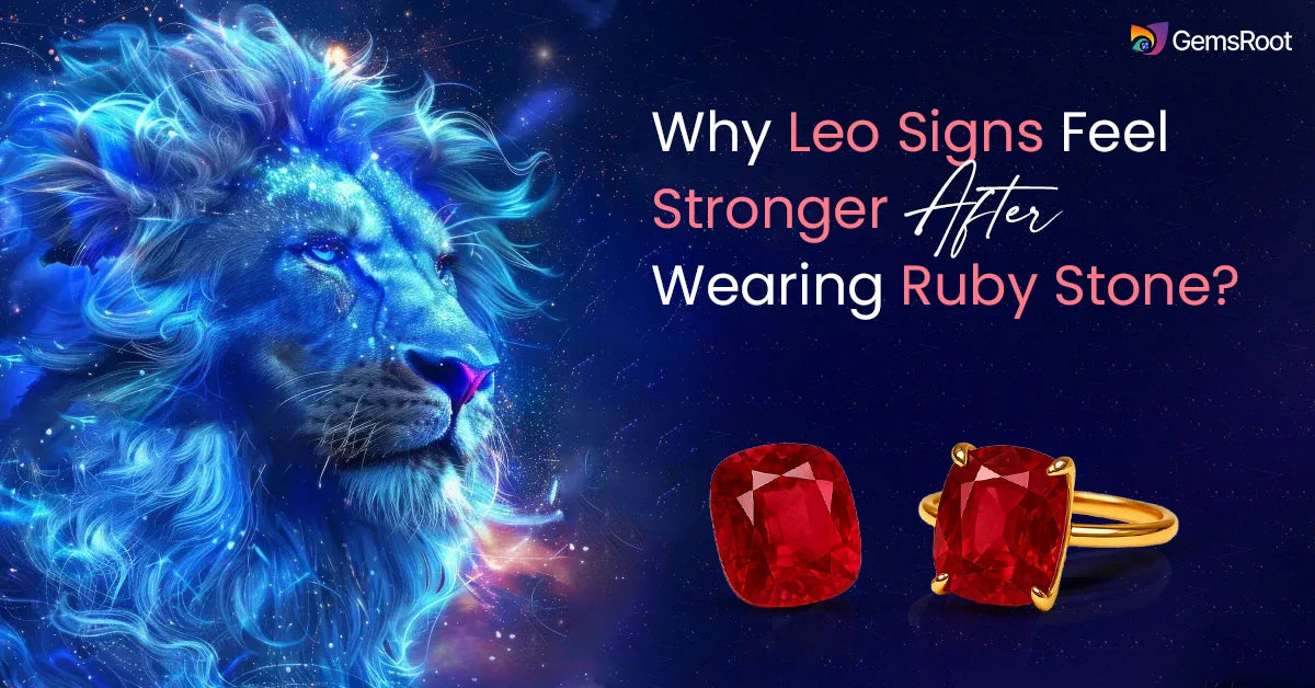 Ruby stone for leo