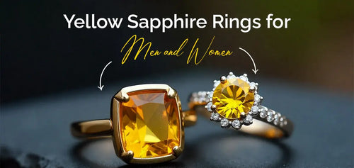 Yellow Sapphire Rings for Men and Women