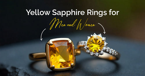 Yellow Sapphire Rings for Men and Women 