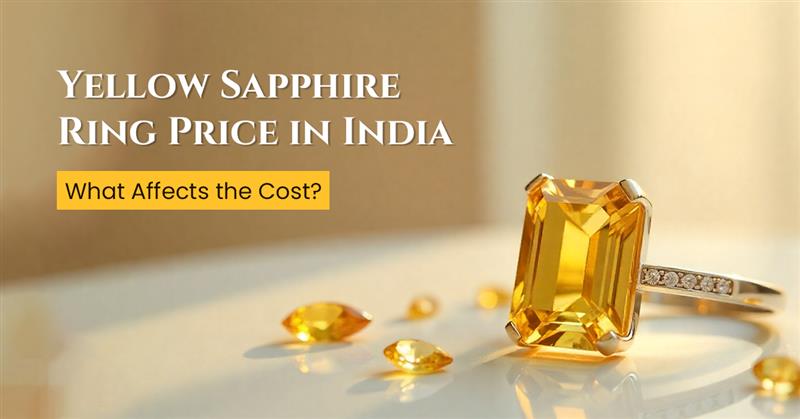 yellow sapphire ring price in india