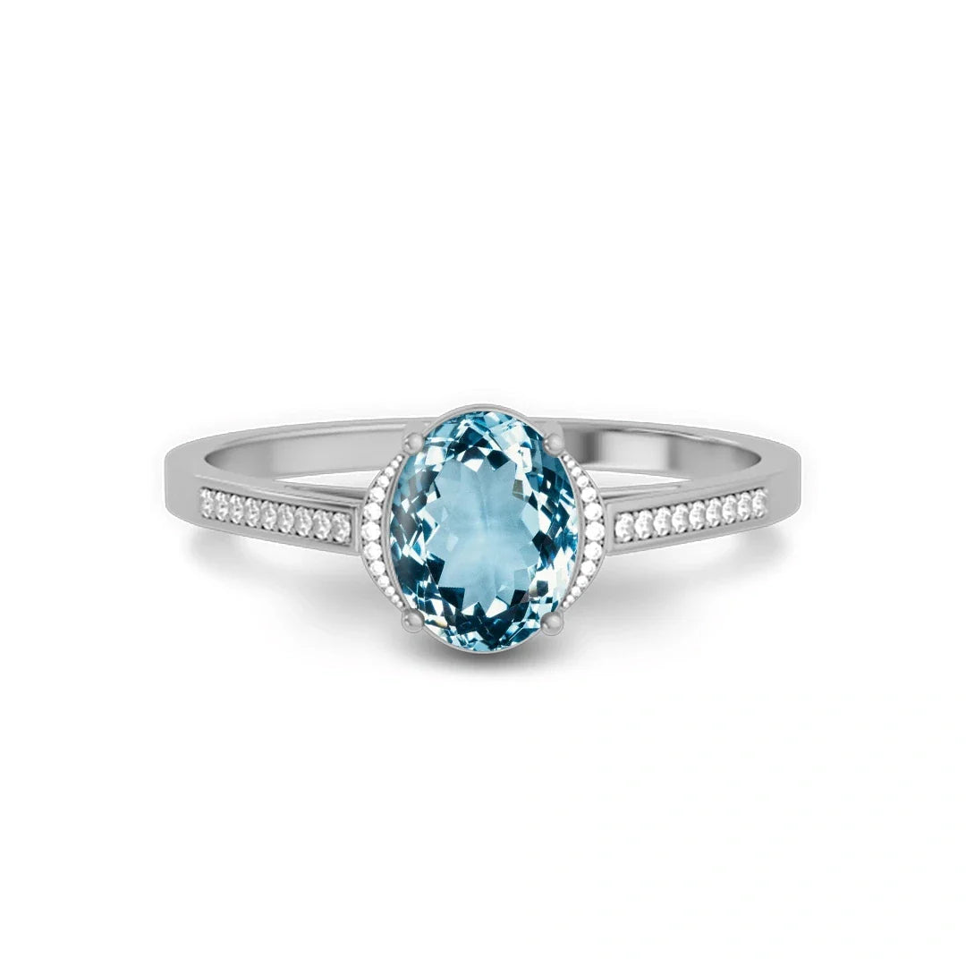 Aquamarine Rings