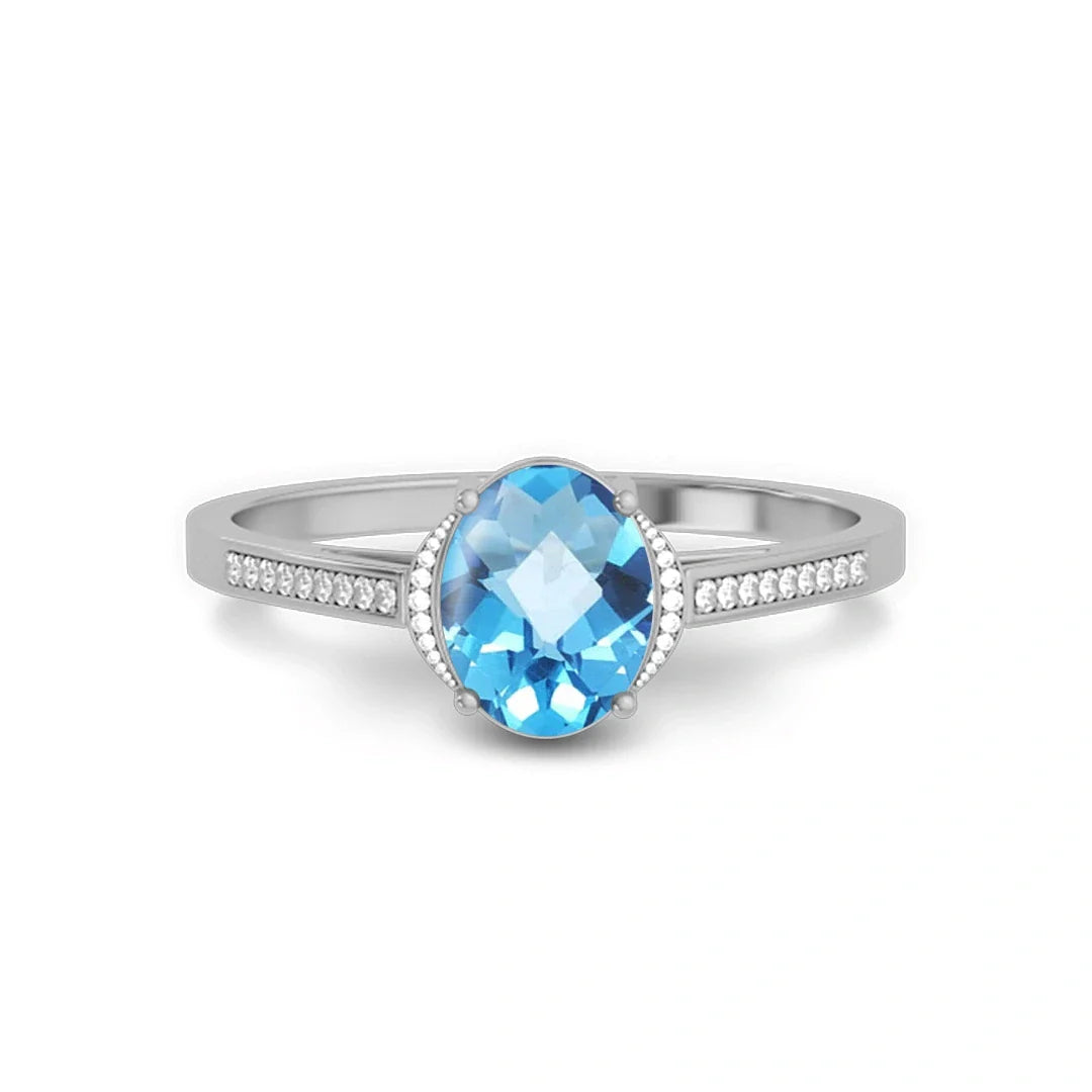Blue Topaz Rings