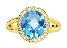 Blue Topaz Rings