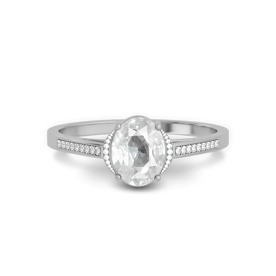 White Sapphire Rings