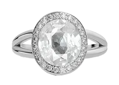 White Sapphire Rings