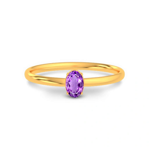 Amethyst Gold Ring R39