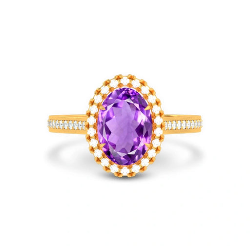 Amethyst Gold Ring R40
