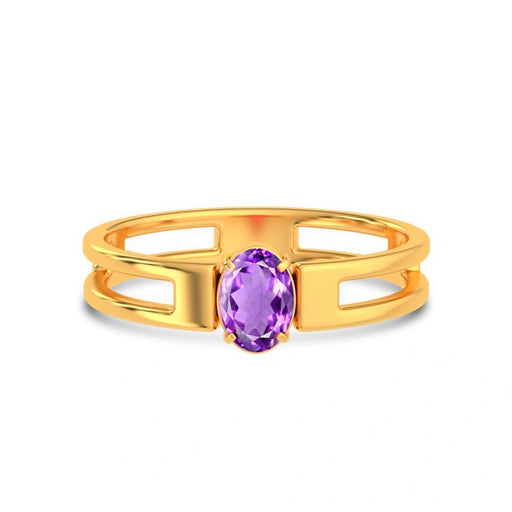 Amethyst Gold Ring R45