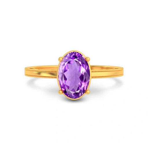 Amethyst Gold Ring R48