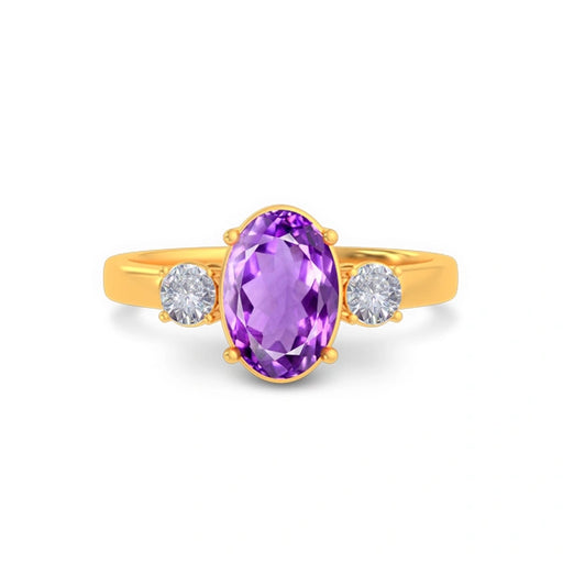Amethyst Gold Ring R51