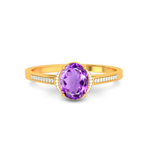 Amethyst Gold Ring R53