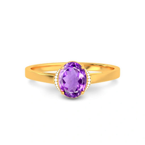 Amethyst Gold Ring R54