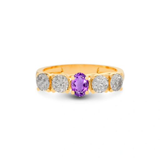 Amethyst Panchdhatu Ring R10