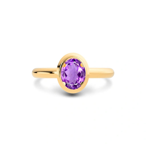 Amethyst Panchdhatu Ring R14
