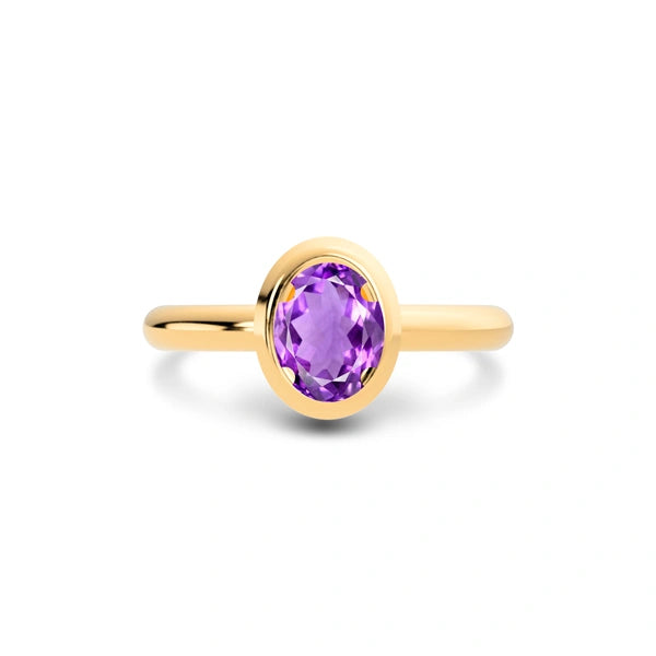 Amethyst Panchdhatu Ring R14
