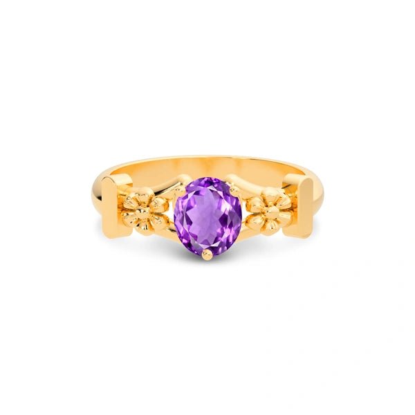 Amethyst Panchdhatu Ring R18