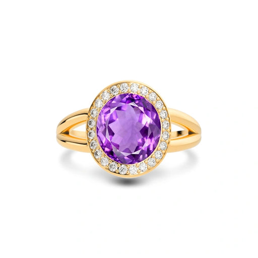 Amethyst Panchdhatu Ring R21