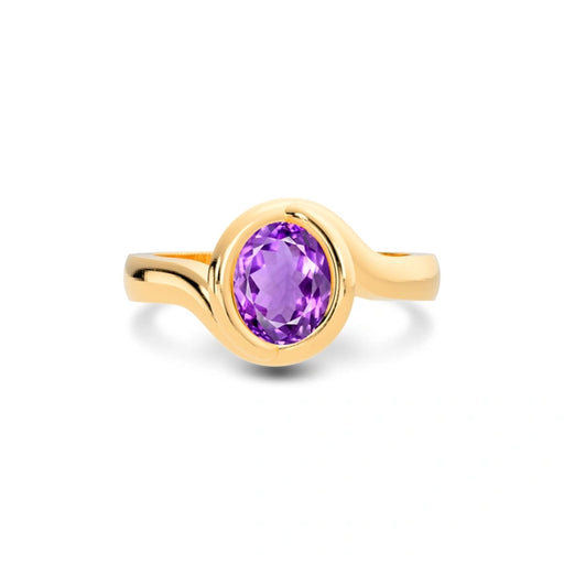 Amethyst Panchdhatu Ring R22