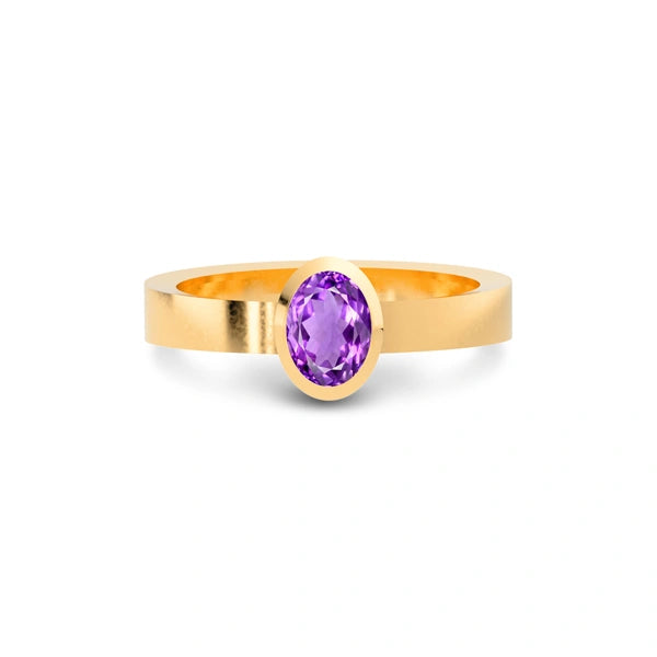 Amethyst Panchdhatu Ring R23