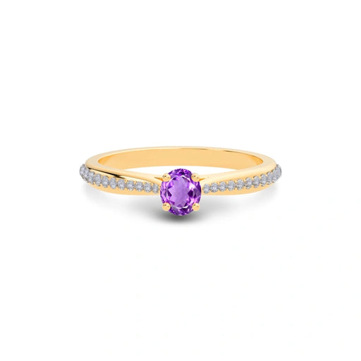 Amethyst Panchdhatu Ring R25