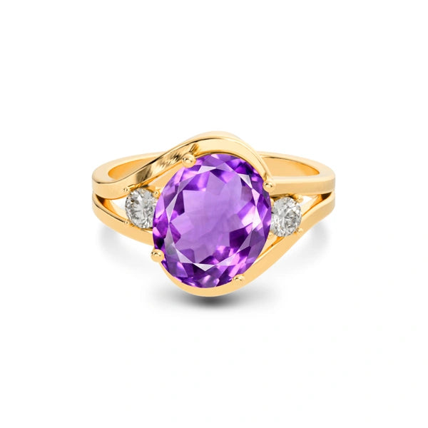 Amethyst Panchdhatu Ring R26