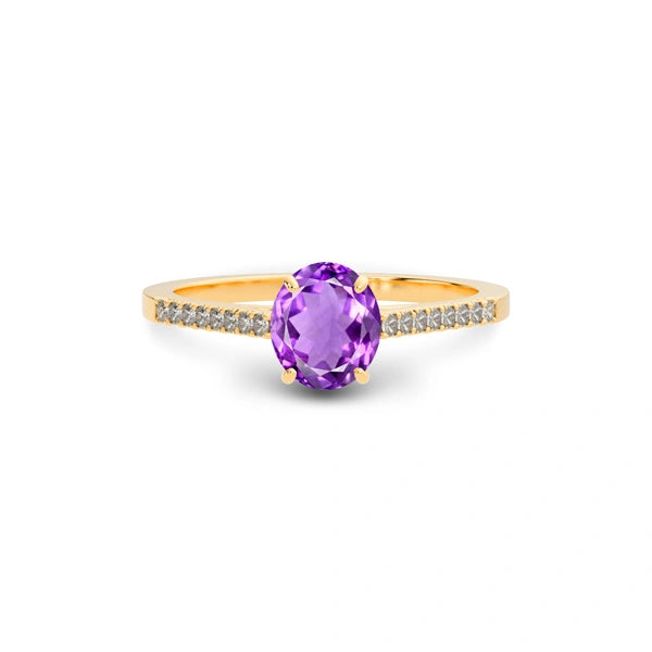 Amethyst Panchdhatu Ring R28