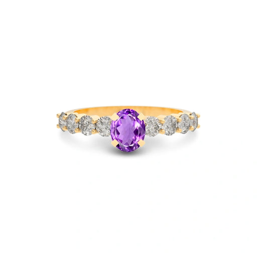 Amethyst Panchdhatu Ring R29