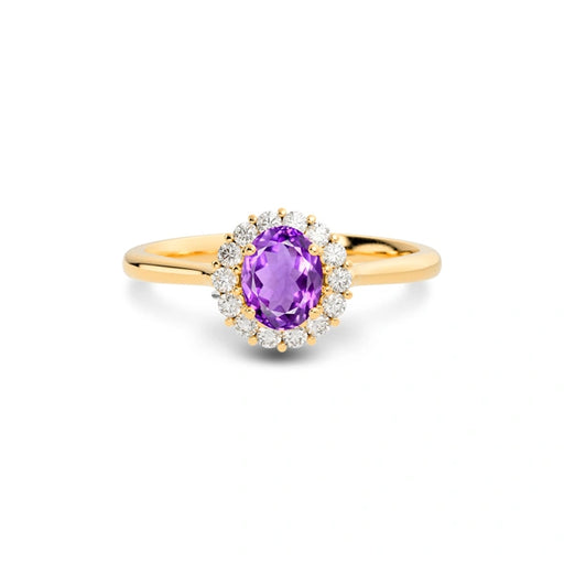 Amethyst Panchdhatu Ring R35