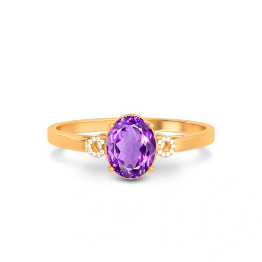 Amethyst Panchdhatu Ring R38