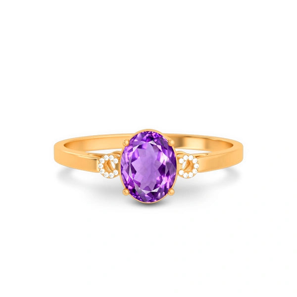 Amethyst Panchdhatu Ring R38