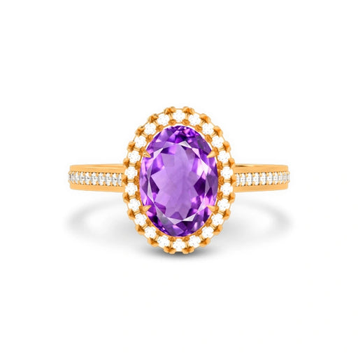 Amethyst Panchdhatu Ring R40