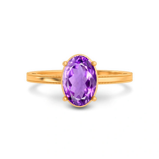 Amethyst Panchdhatu Ring R48