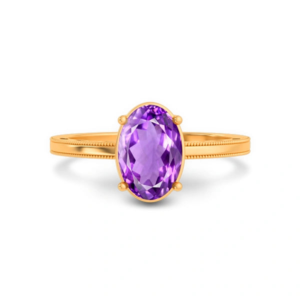 Amethyst Panchdhatu Ring R48