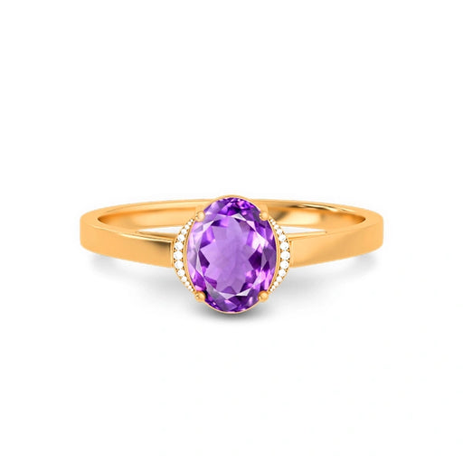 Amethyst Panchdhatu Ring R54
