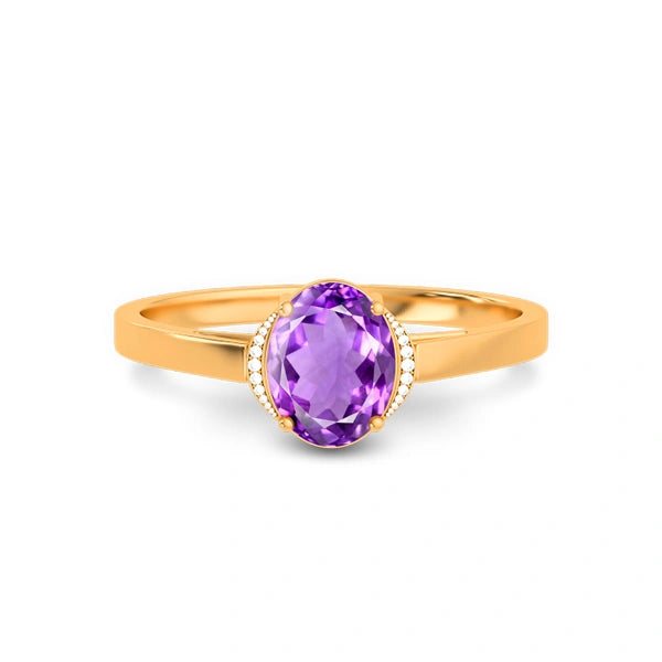 Amethyst Panchdhatu Ring R54