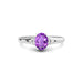 Amethyst Platinum Ring R6