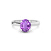 Amethyst Platinum Ring R7