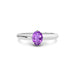 Amethyst Platinum Ring R13