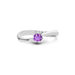 Amethyst Platinum Ring R17