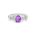 Amethyst Platinum Ring R18