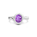 Amethyst Platinum Ring R22