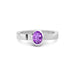 Amethyst Platinum Ring R23
